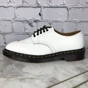 Dr Martens★2046 WHITE VINTAGE SMOOTH★5 ホール★兼用 1461 Supreme Web Vintage Smooth Leather Shoes in White | Dr